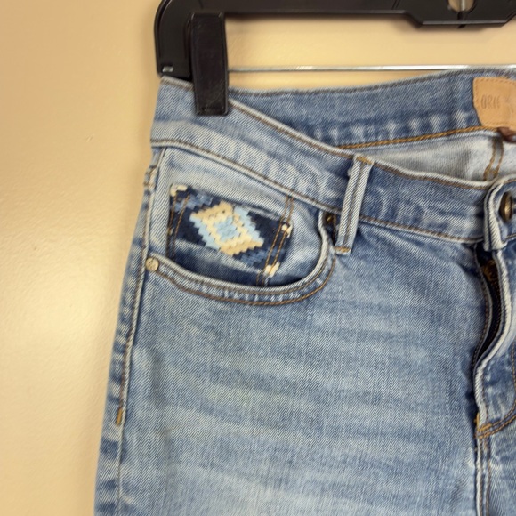 DRIFTWOOD Colette Women’s Straight-Leg Cropped Embroidered Jeans Size 27 - Picture 3 of 13